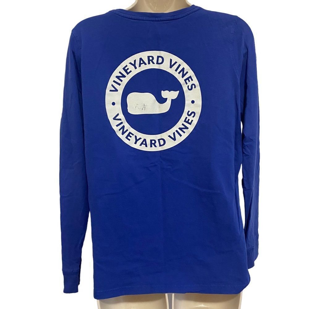 VINEYARD VINES Blue Crewneck Long Sleeve Shirt - Picture 2 of 10